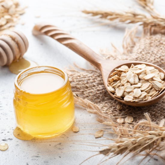 Honey Oats Stock Image